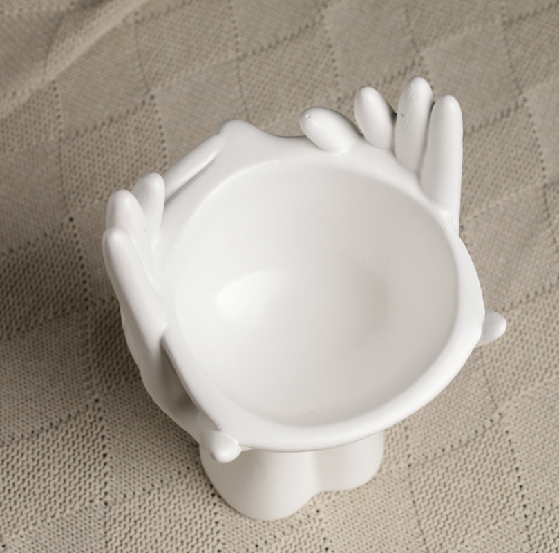 Кашпо - органайзер Кашпо - органайзер "Мечты в руках" белый, 13,5х20х13см