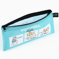 Пенал школьный текстильный &laquo;1 сентября: Котик в школе&raquo;, 20 х 8 см