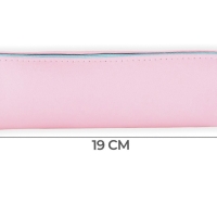 Пенал школьный из искусственной кожи &laquo;1 сентября: розовый&raquo; , 19 х 8 х 3 см