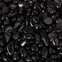 Грунт для аквариума &laquo;Галька цветная&raquo; фр 8-12 мм, чёрный, 800 г