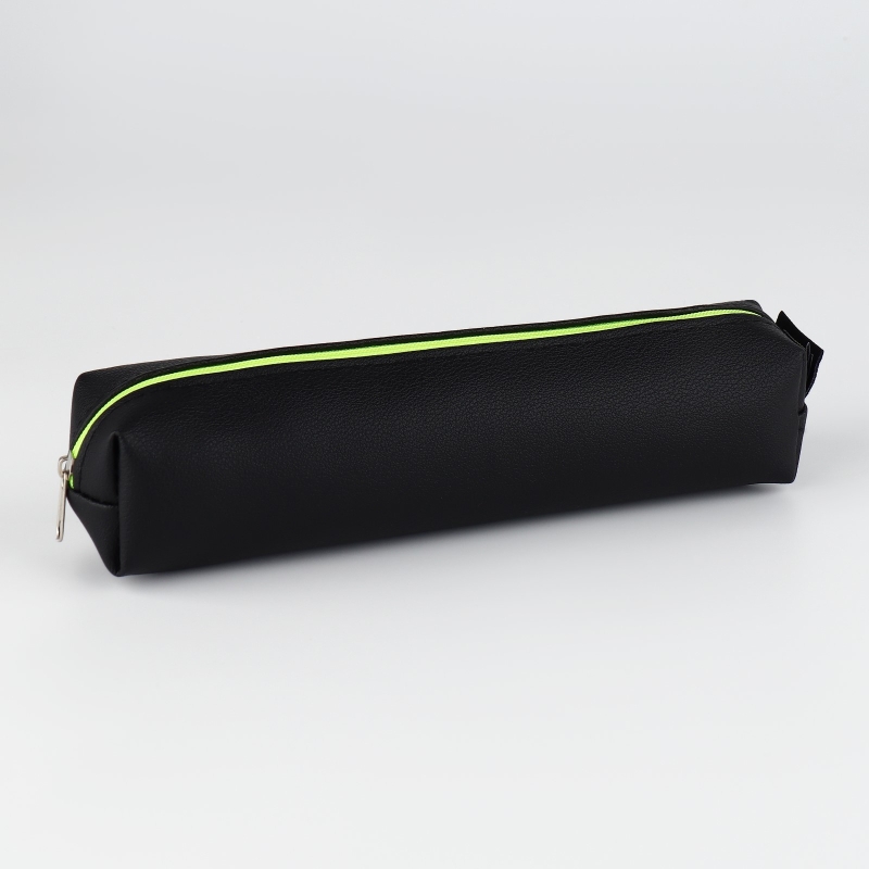 Пенал школьный из искусственной кожи «1 сентября: Черный» , 19 х 8 х 3 см Пенал школьный из искусственной кожи «1 сентября: Черный» , 19 х 8 х 3 см