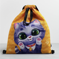 Мешок для обуви &laquo;Малыш котёнок&raquo; два вида ручек, 30 х 40 см