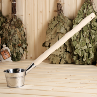 Ковш для бани, "парной", 0,5л, нержавеющая сталь