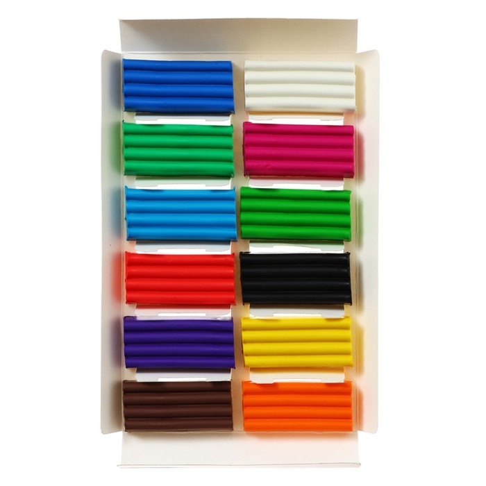 Пластилин Calligrata, 12 цветов, 180 г Пластилин Calligrata, 12 цветов, 180 г