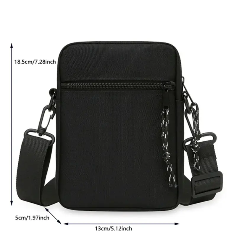 Сумка кросс-боди унисекс черная