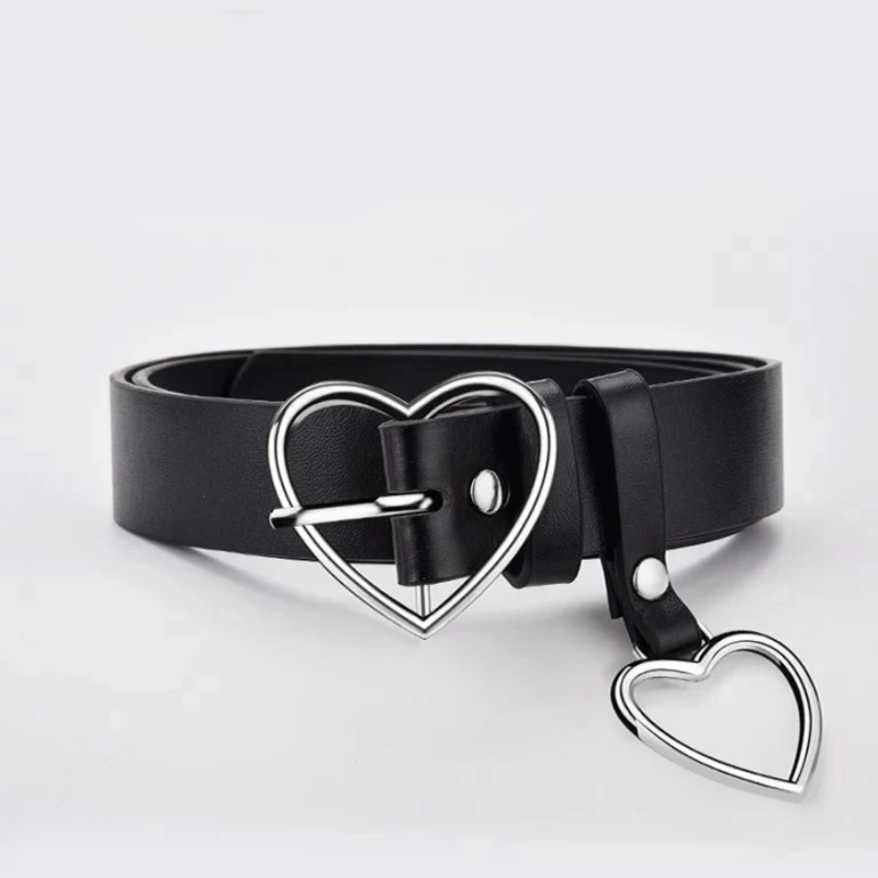 Ремень с пряжкой в форме сердца 75 см Ремень с пряжкой в форме сердца 75 см