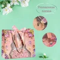 Подарочный пакет "Девочка" с открыткой 22 см