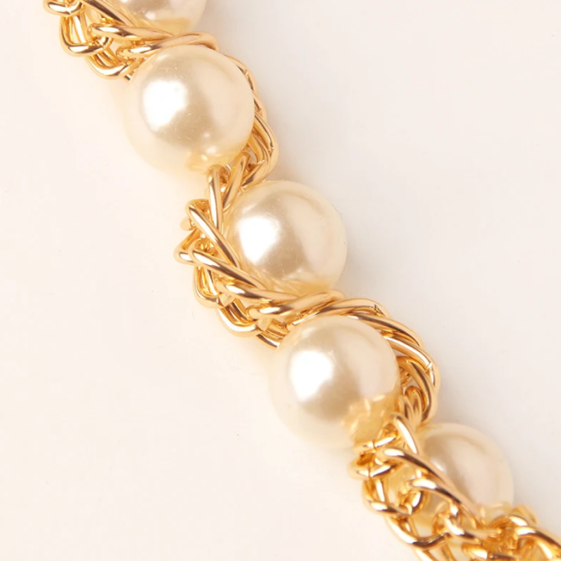 Пояс цепочка с жемчугом для платья 60-115 см Пояс цепочка с жемчугом для платья 60-115 см