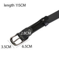 Ремень из экокожи с серебряной пряжкой 105 см