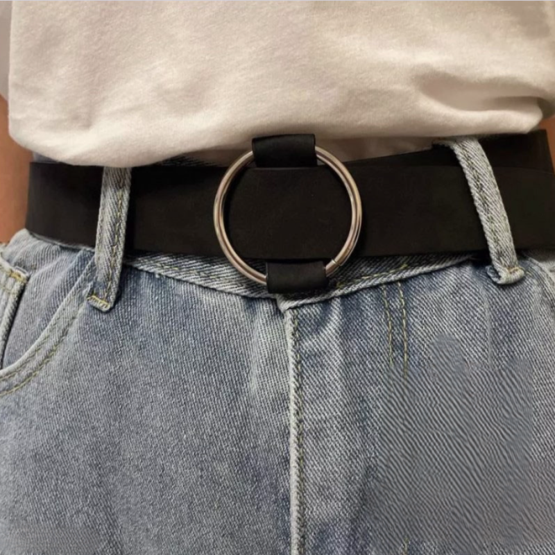 Ремень на талию с круглой пряжкой 97 см Ремень на талию с круглой пряжкой 97 см