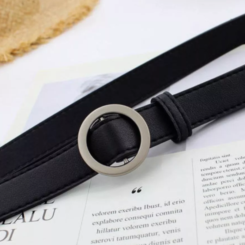 Ремень с круглой пряжкой 115 см Ремень с круглой пряжкой 115 см