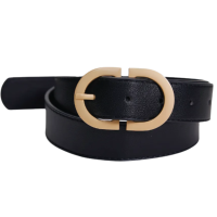 Ремень женский с золотой пряжкой 95 см