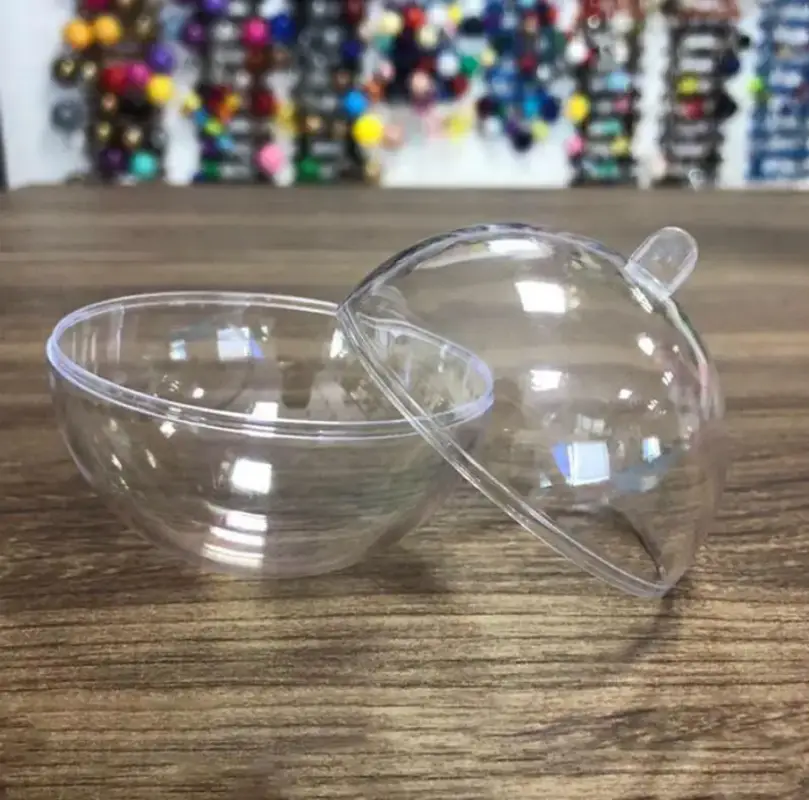 Пластиковые шарики заготовки для ёлочных игрушек 7 см 5 штук