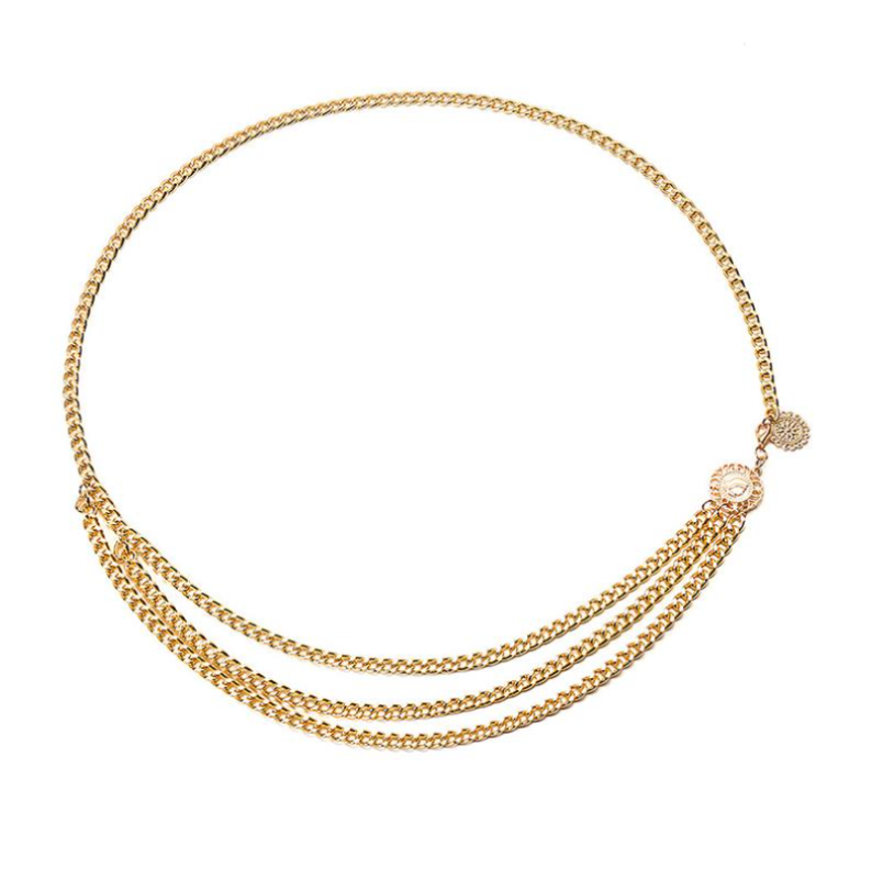 Цепочка золотая на тело, пояс 90 см Цепочка золотая на тело, пояс 90 см