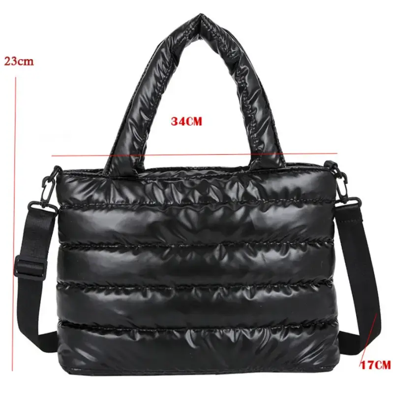 Сумка кросс-боди на плечо болоньевая черная