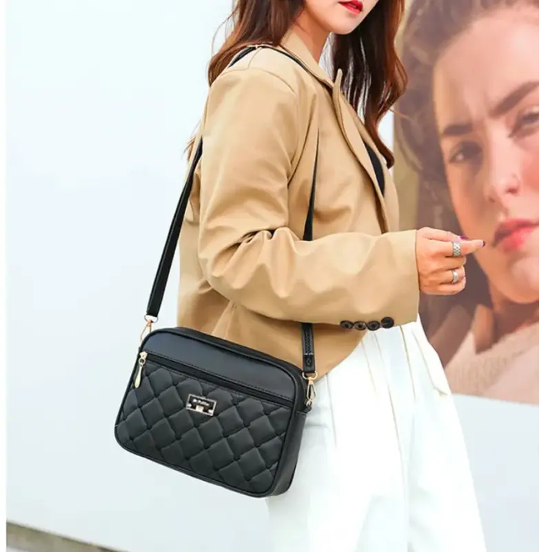 Сумка кросс-боди экокожа черная