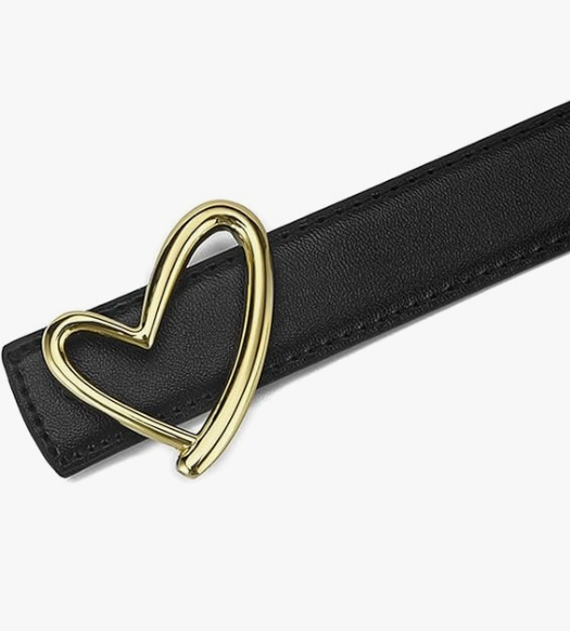 Ремень женский с пряжкой в форме сердца 75 см Ремень женский с пряжкой в форме сердца 75 см