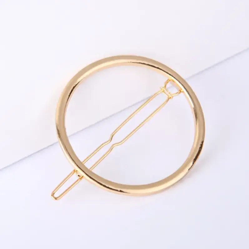 Заколка для волос Круг золото