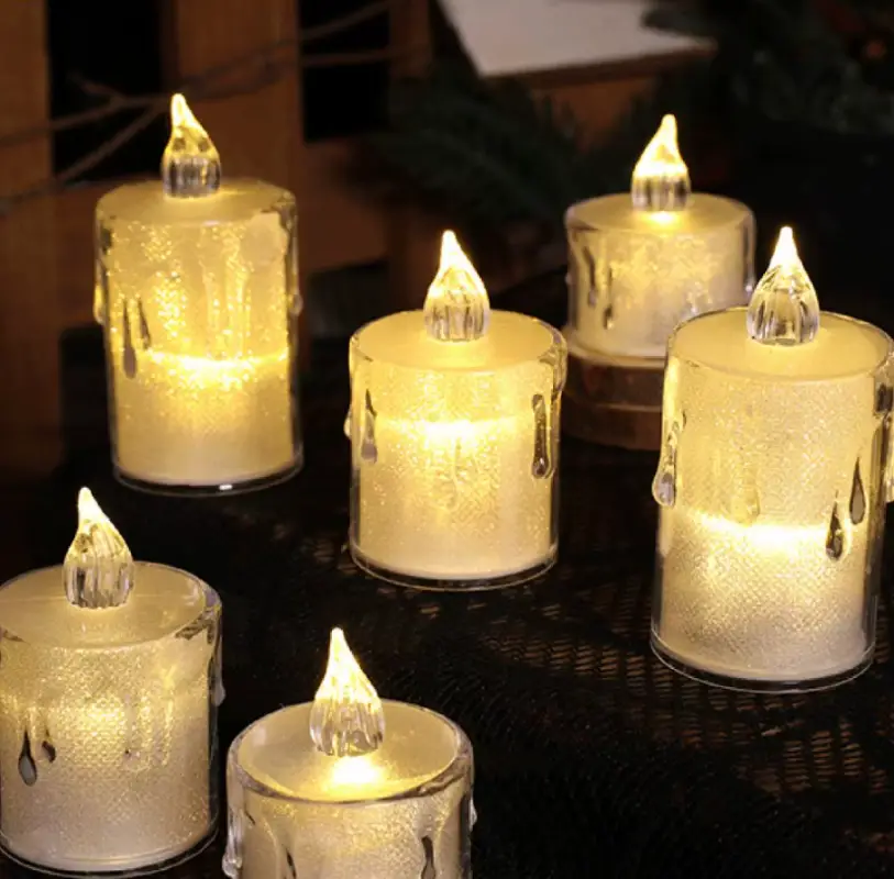 Свечи светодиодные на батарейках 5 штук