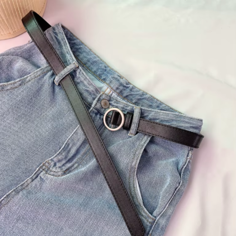 Ремень с круглой пряжкой 115 см Ремень с круглой пряжкой 115 см