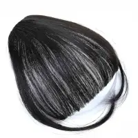 Накладная челка черная