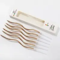 Свечи для торта золото 6 штук