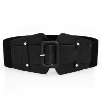 Ремень широкий черный
