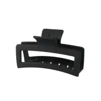 Крабик для волос черный прямоугольный 8,5 см