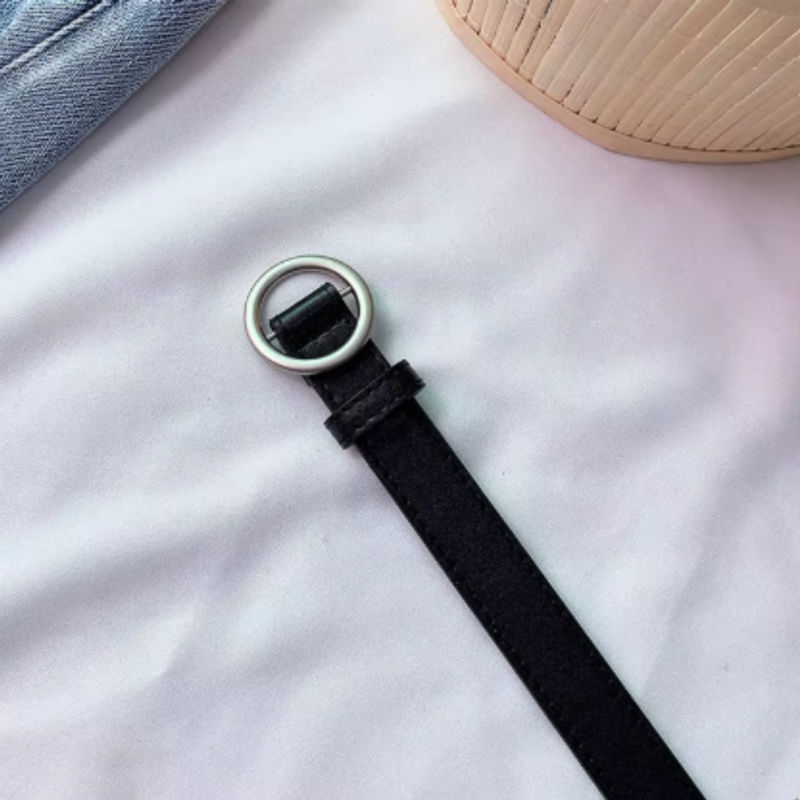 Ремень с круглой пряжкой 115 см Ремень с круглой пряжкой 115 см