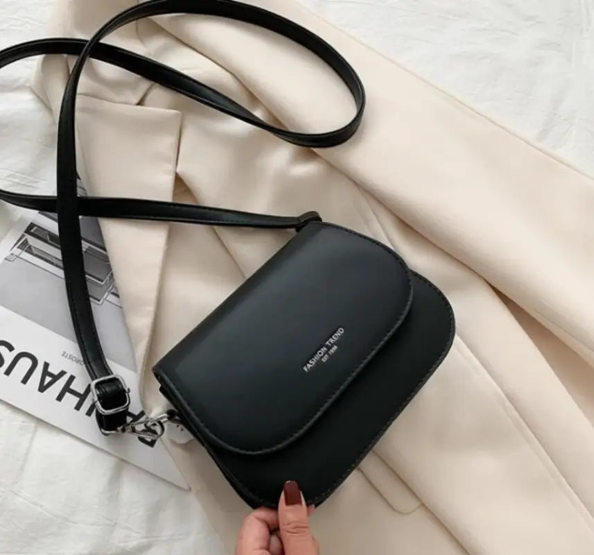 Сумка кросс-боди мини экокожа черная