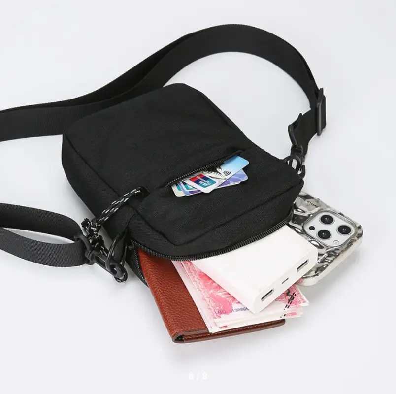 Сумка кросс-боди унисекс черная