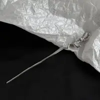 Палочка для волос шпилька Серебристая