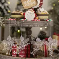 Елочные украшения Ангелочки 7 см 4 штуки