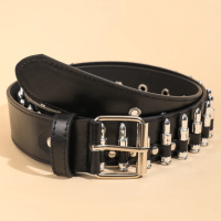 Ремень черный патронташ 85 см Ремень черный патронташ 85 см