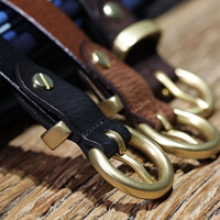 Ремень экокожа черный с золотой пряжкой 115 см