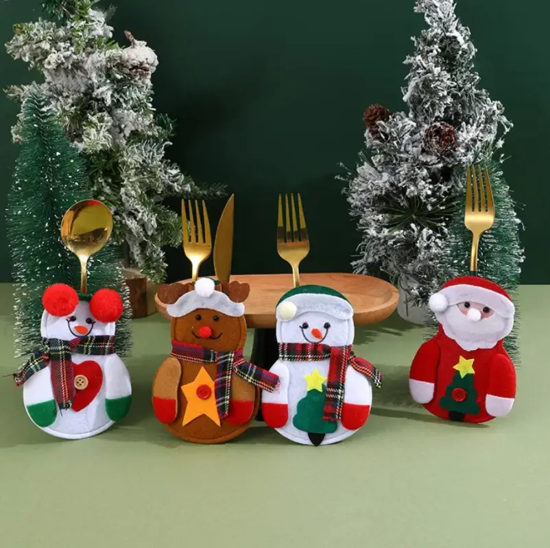 Конверты для украшения стола на Новый год 4 штуки