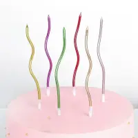 Свечи для торта серебро 6 штук