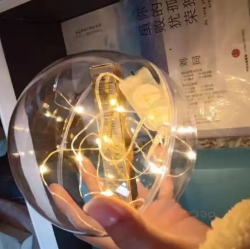 Пластиковые шарики заготовки для ёлочных игрушек 7 см 5 штук