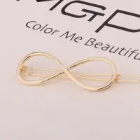 Заколка для волос Бесконечность золотая