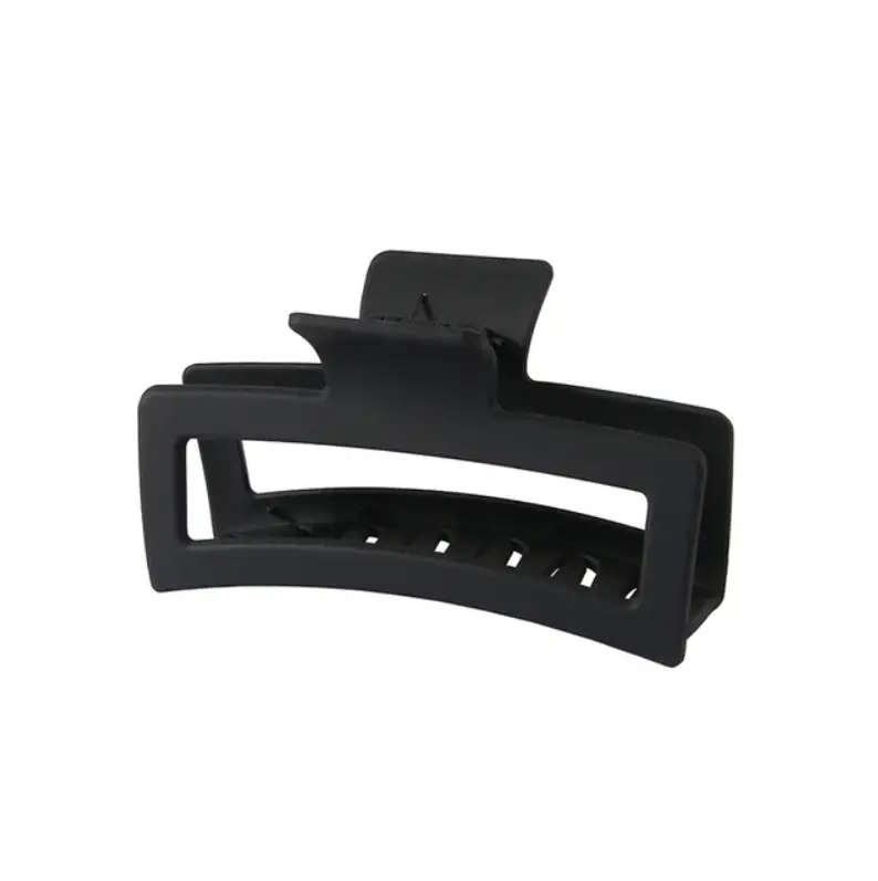 Крабик для волос черный прямоугольный 8,5 см