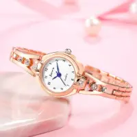 Часы наручные женские с металлическим ремешком золотистые