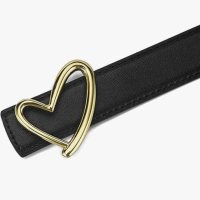 Ремень женский с пряжкой в форме сердца 105 см