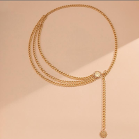 Цепочка золотая на тело, пояс 90 см