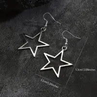 Серьги Звезды золотистые