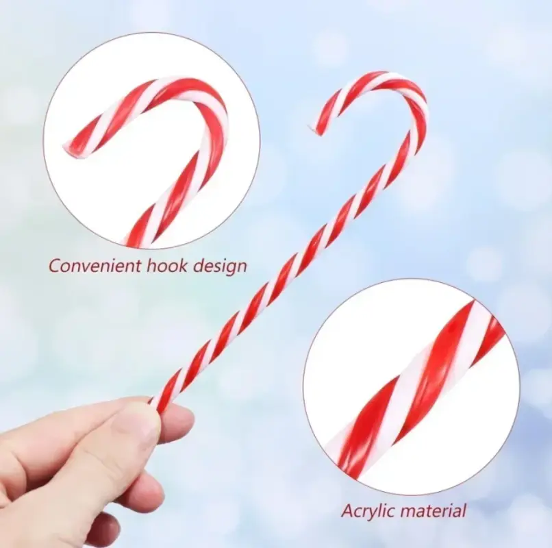 Леденцы на ёлку акриловые 6 штук