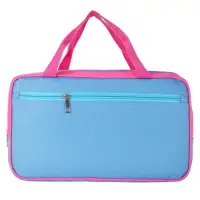 Сумка-саквояж спортивная розово-голубая