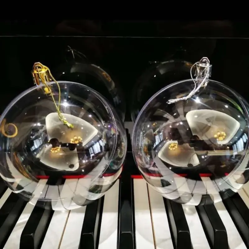 Пластиковые шарики заготовки для ёлочных игрушек 7 см 5 штук