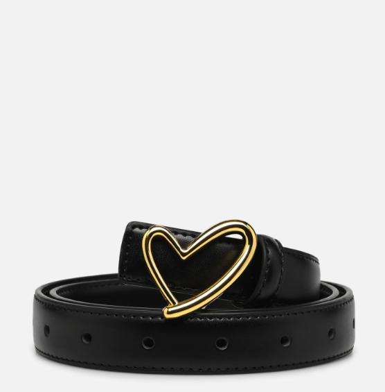 Ремень женский с пряжкой в форме сердца 75 см Ремень женский с пряжкой в форме сердца 75 см