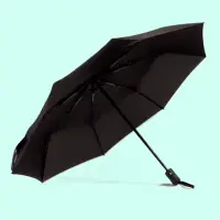 Зонт мини черный автомат антиветер