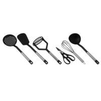 SATOSHI Монтань Набор кухонных принадлежностей 6 предметов, нейлон, нержавеющая сталь SATOSHI Монтань Набор кухонных принадлежностей 6 предметов, нейлон, нержавеющая сталь